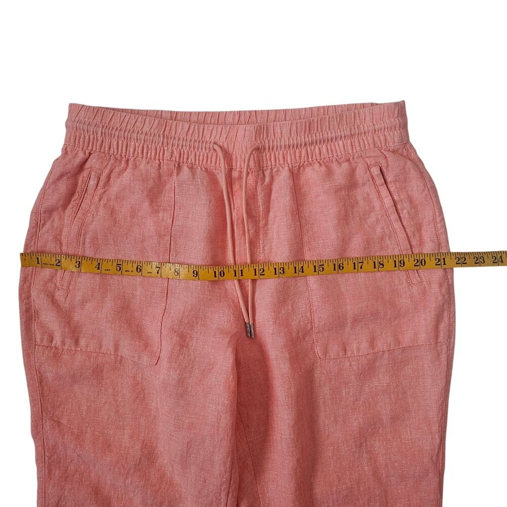Athleta Sunset Glow Voyager Retreat Linen Tank Top Sz Large & Jogger Pants Sz 12 - Picture 14 of 16